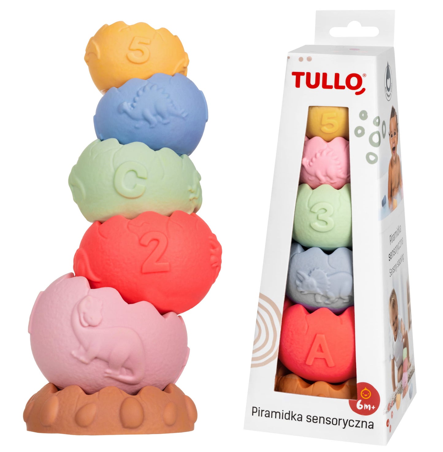 Tullo - Educatieve sensorische piramide - Zonder gaatjes