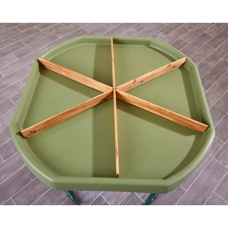 Tuff Tray Spot (96cm) Aarde Groen + Verstelbaar onderstel + Houten verdelers