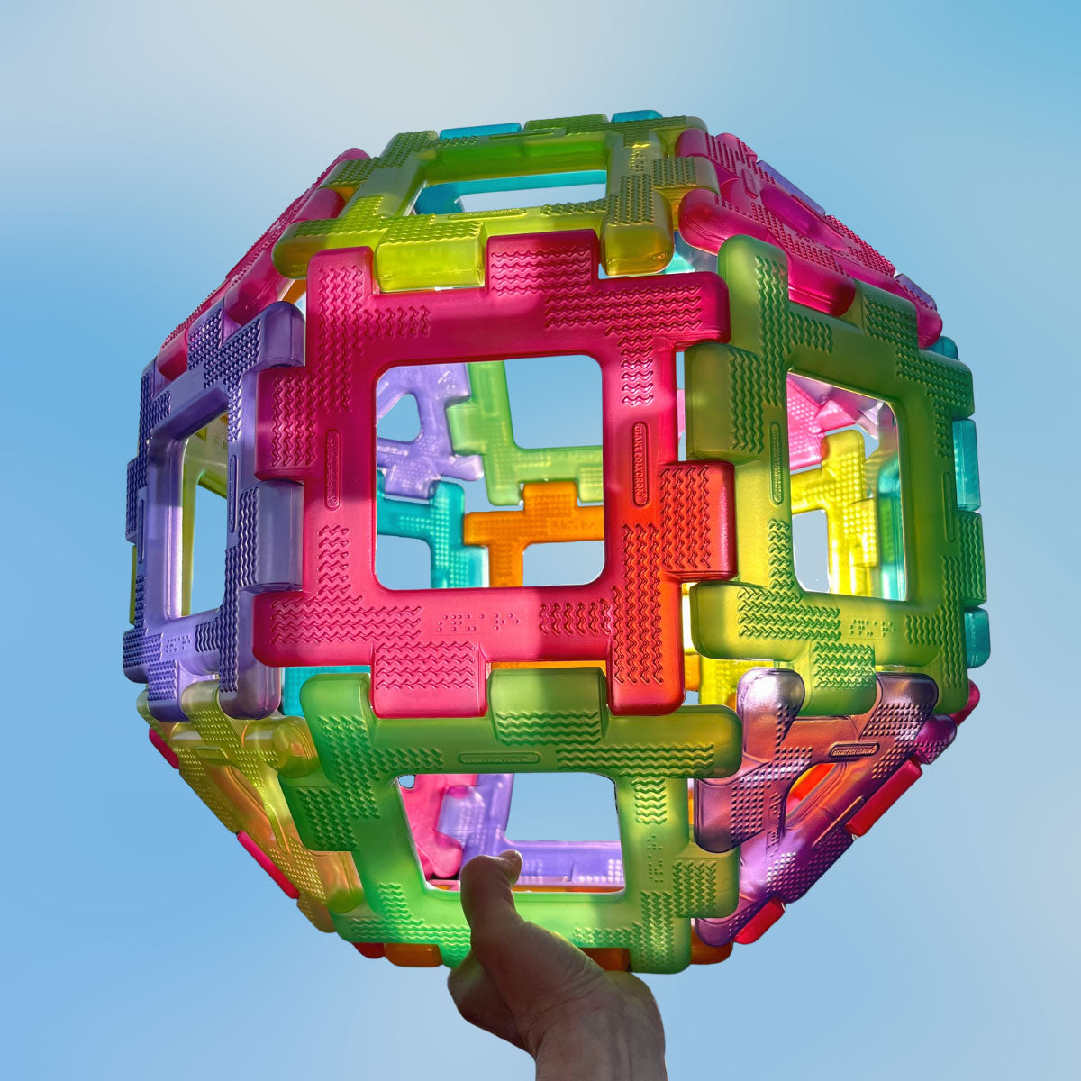 Polydron - Transparante reuzen bouwset (60st)