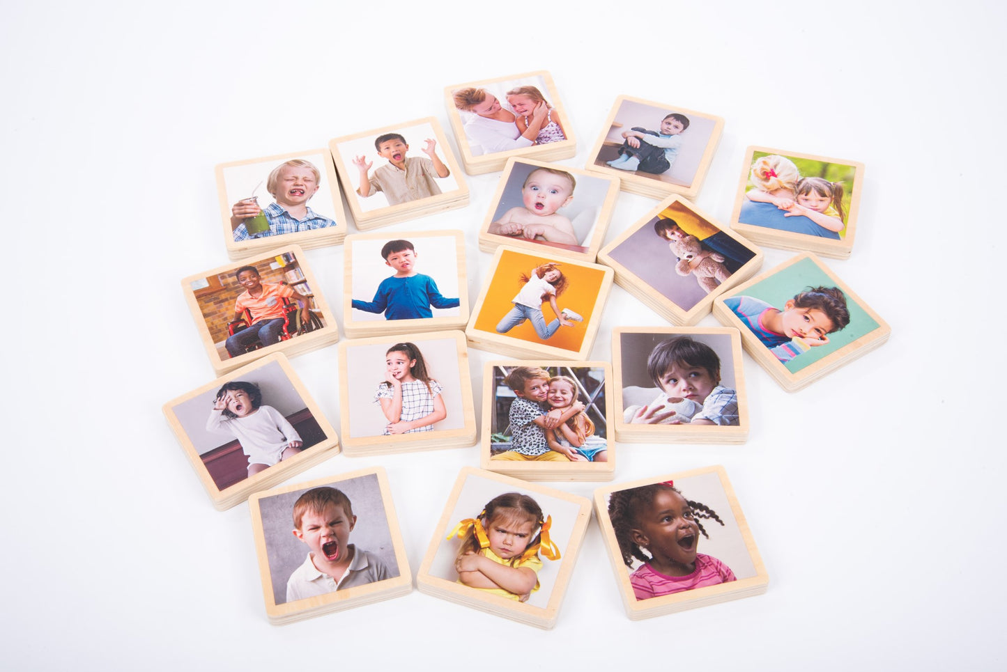 Tickit - My Emotions Houten Tegels Set van 18