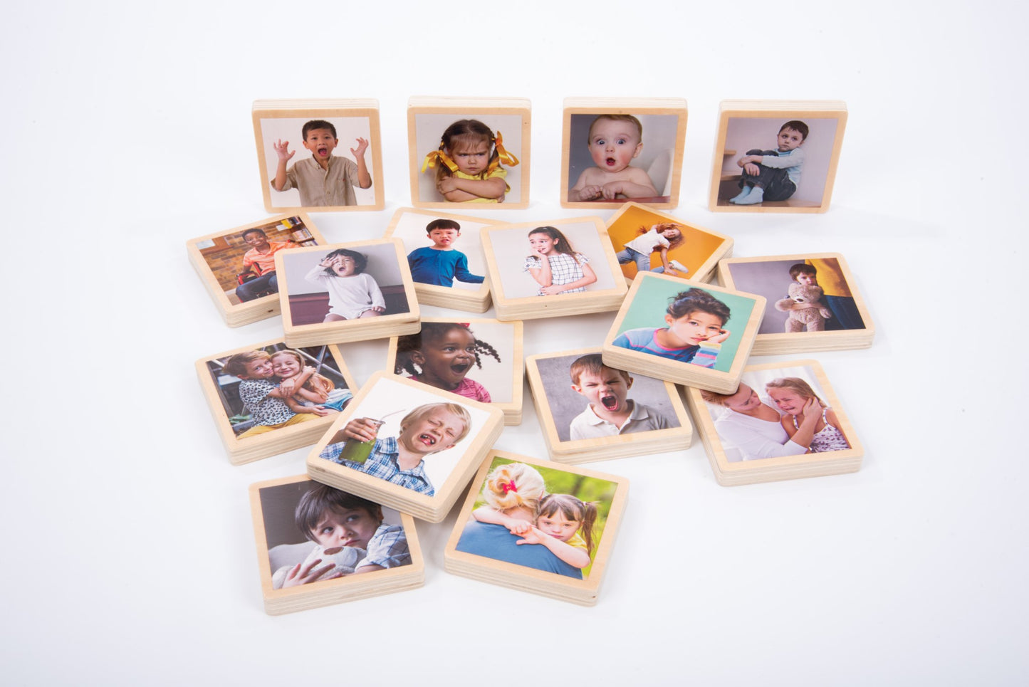 Tickit - My Emotions Houten Tegels Set van 18