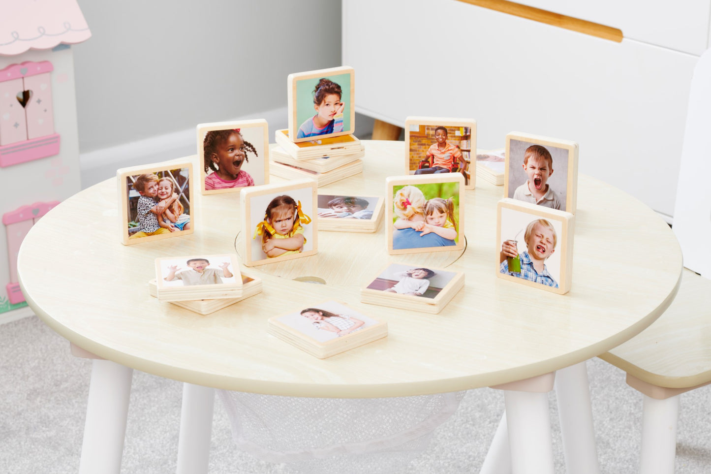 Tickit - My Emotions Houten Tegels Set van 18