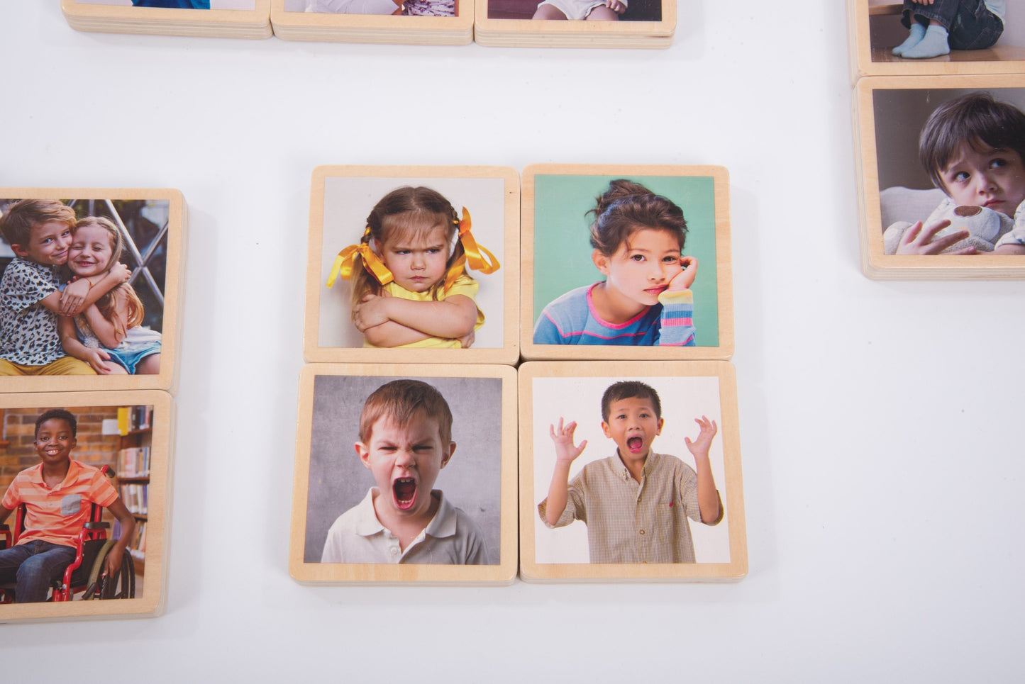 Tickit - My Emotions Houten Tegels Set van 18