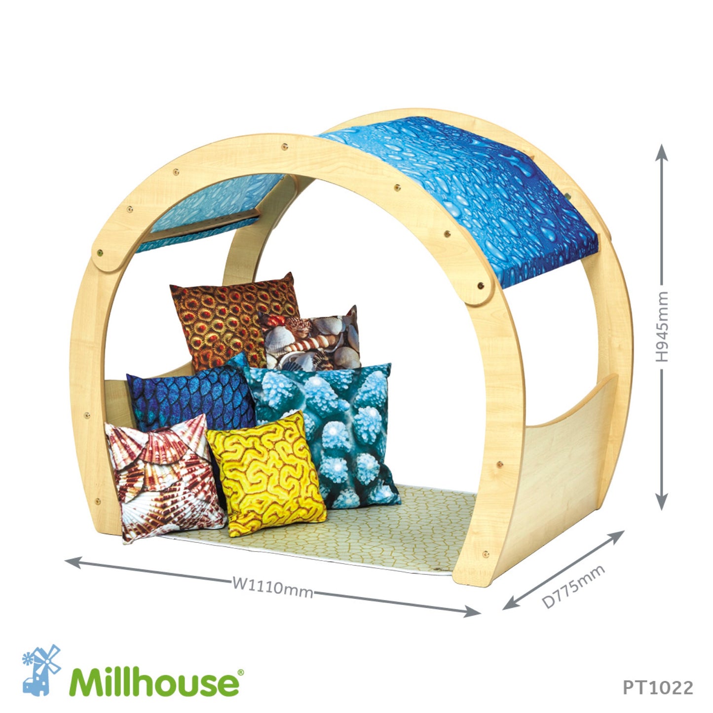 Millhouse - Knusse speelhoek Cosy Cove klein met onderwater accessoire set