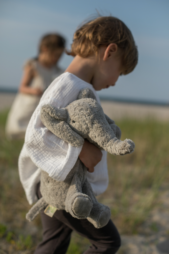 Senger Naturwelt - Warmteknuffel Olifant - Grijs - 35 cm