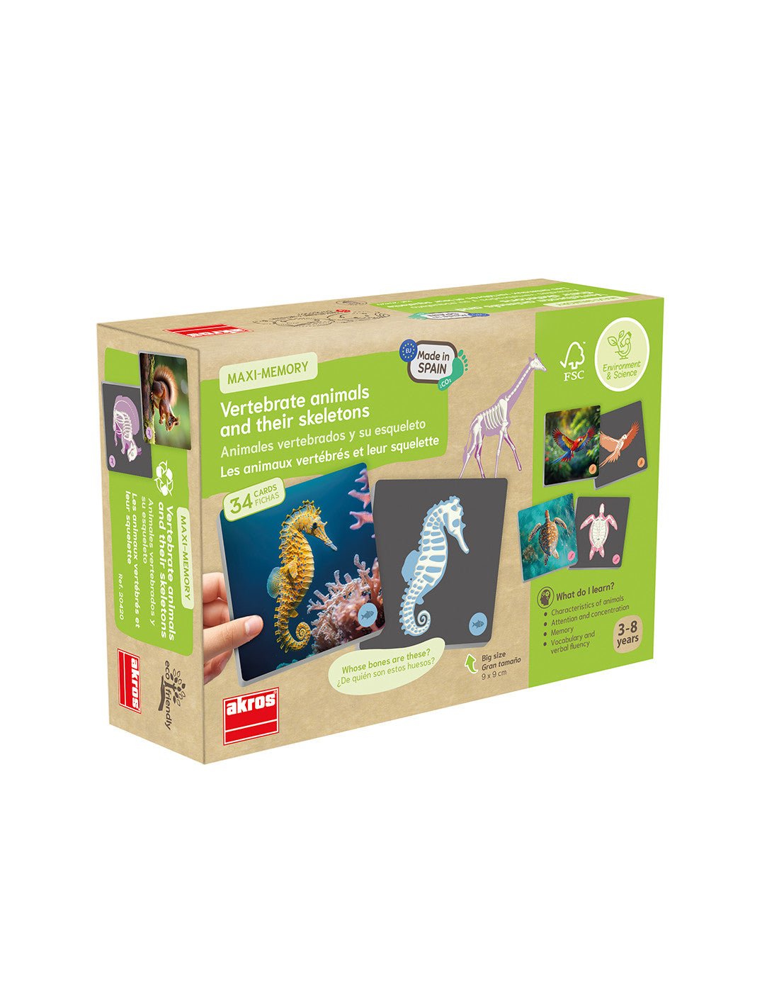 Akros - Akros - Maxi - memory - Dieren en hun skeletten - Playlaan