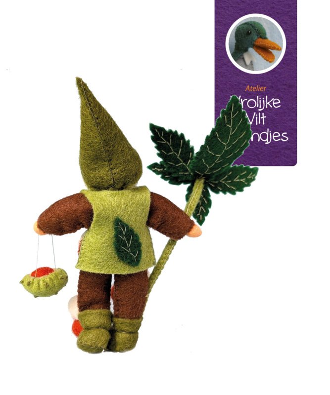 Atelier Pippilotta - Atelier Pippilotta - Kastanje Kabouter - Knutselpakket - Playlaan
