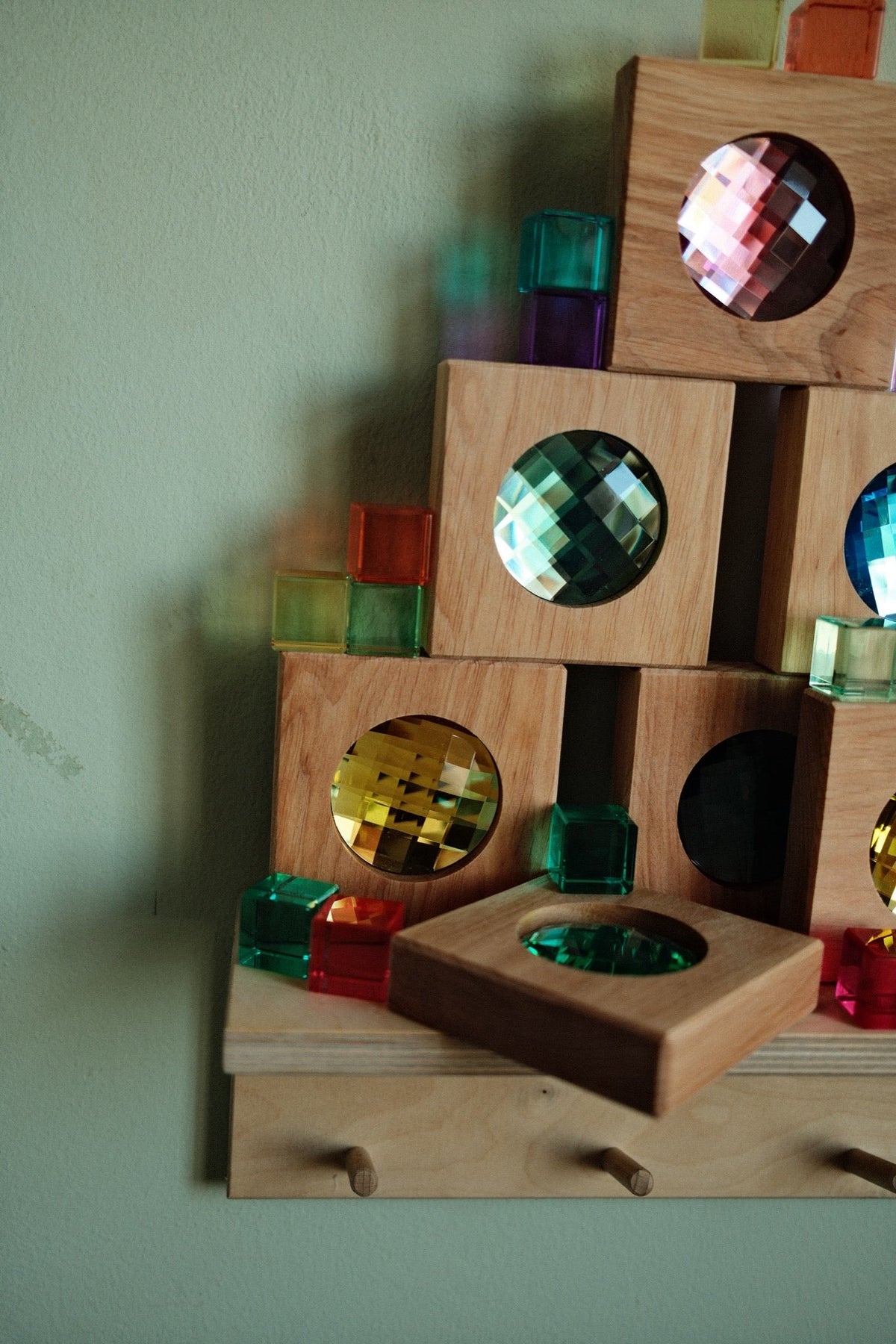 Bauspiel - Bauspiel - Gigantische glitterblokken – 8 stuks - Playlaan