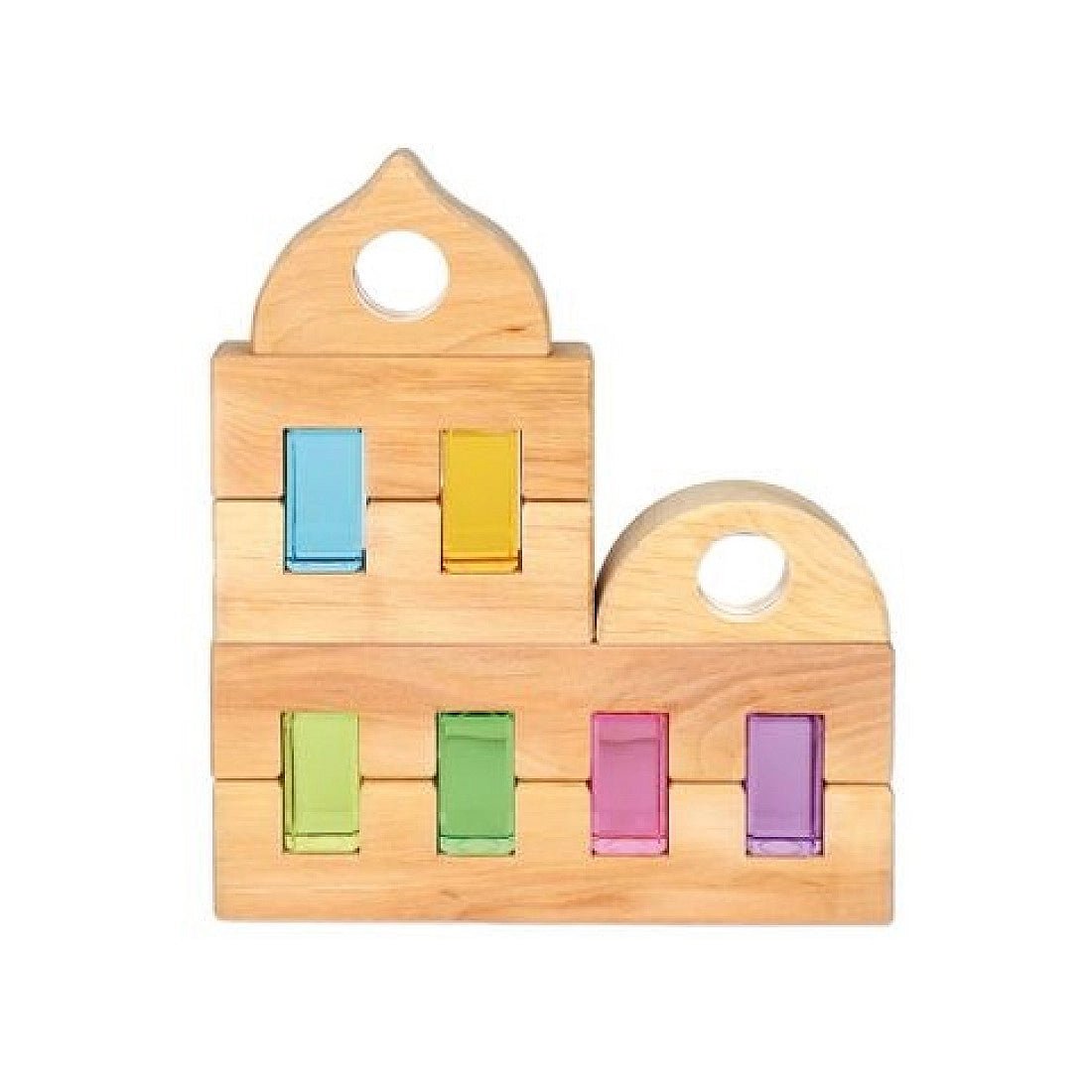 Bauspiel - Luminus Blocks Pastel 12 stuks - Playlaan