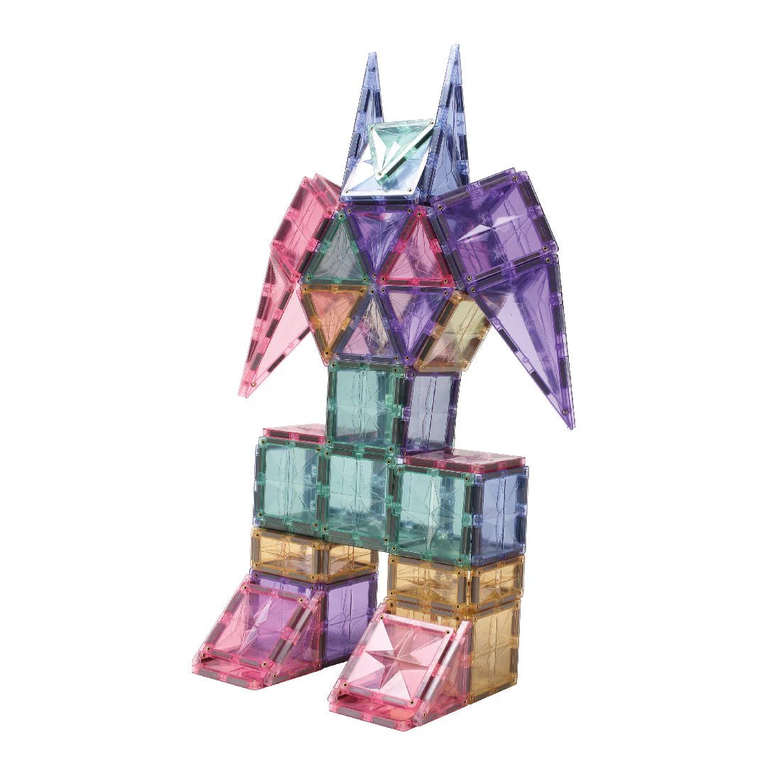 Cleverclixx - Creative Pack Pastel 125 stuks - Magnetisch Bouwspeelgoed - Playlaan