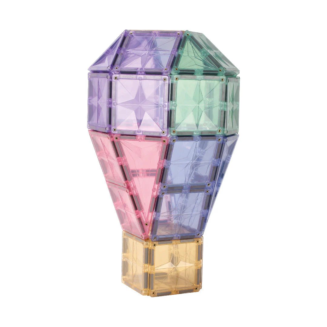 Cleverclixx - Creative Pack Pastel 125 stuks - Magnetisch Bouwspeelgoed - Playlaan