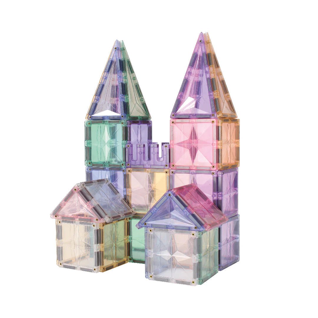 Cleverclixx - Creative Pack Pastel 125 stuks - Magnetisch Bouwspeelgoed - Playlaan