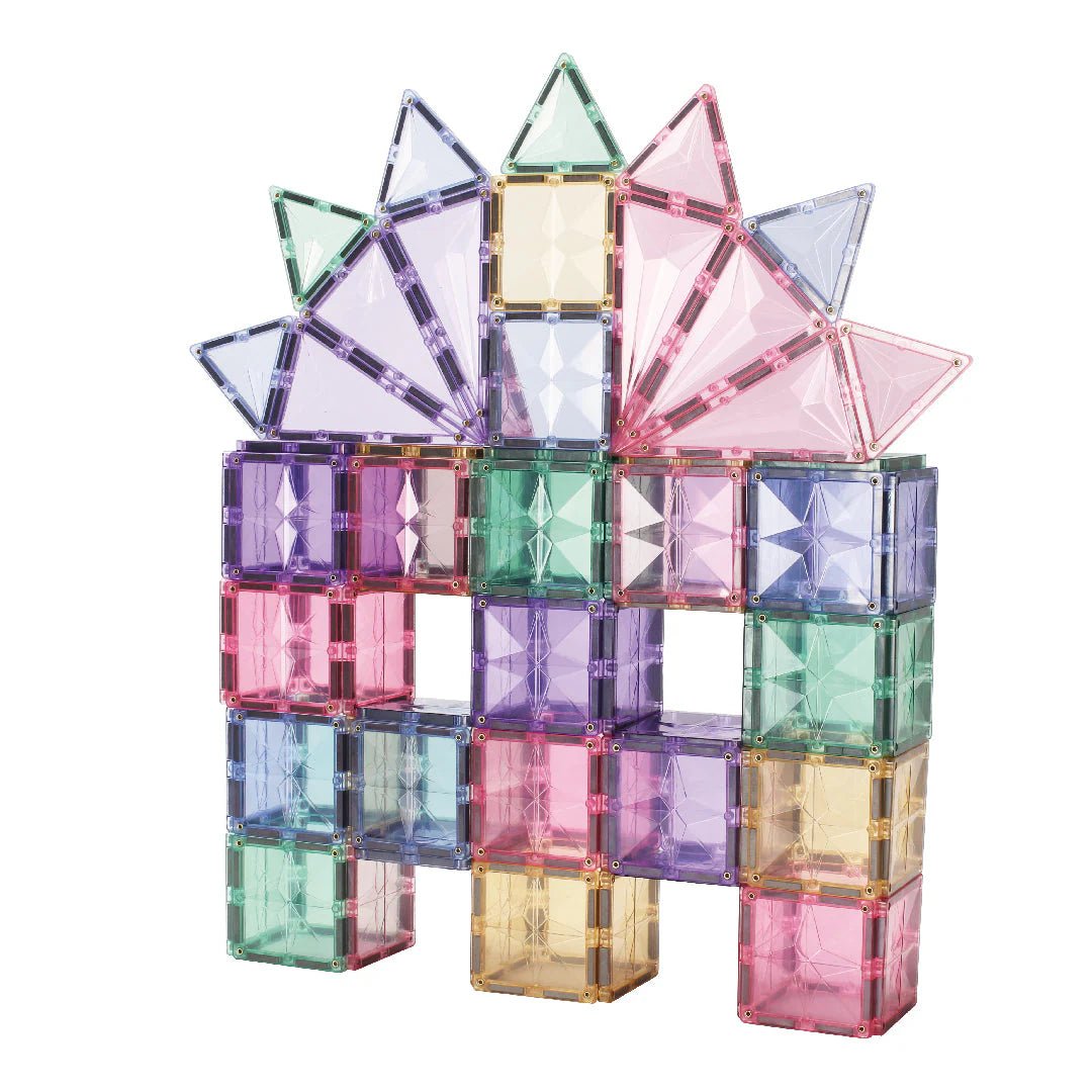 Cleverclixx - Creative Pack Pastel 125 stuks - Magnetisch Bouwspeelgoed - Playlaan