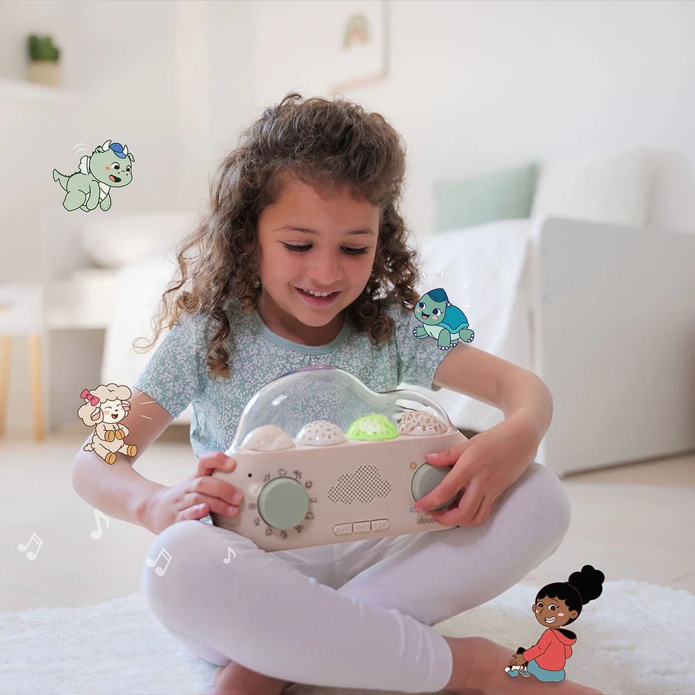 Cloud.b - Cloud.b - Lichtprojector & Verhalendoos met rustgevende geluiden - Taal Nederlands en Frans - Playlaan