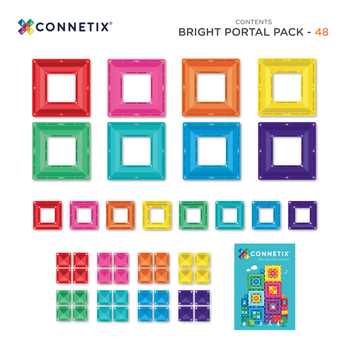 Connetix - Connetix - Bright Portal Pack 48st - Playlaan