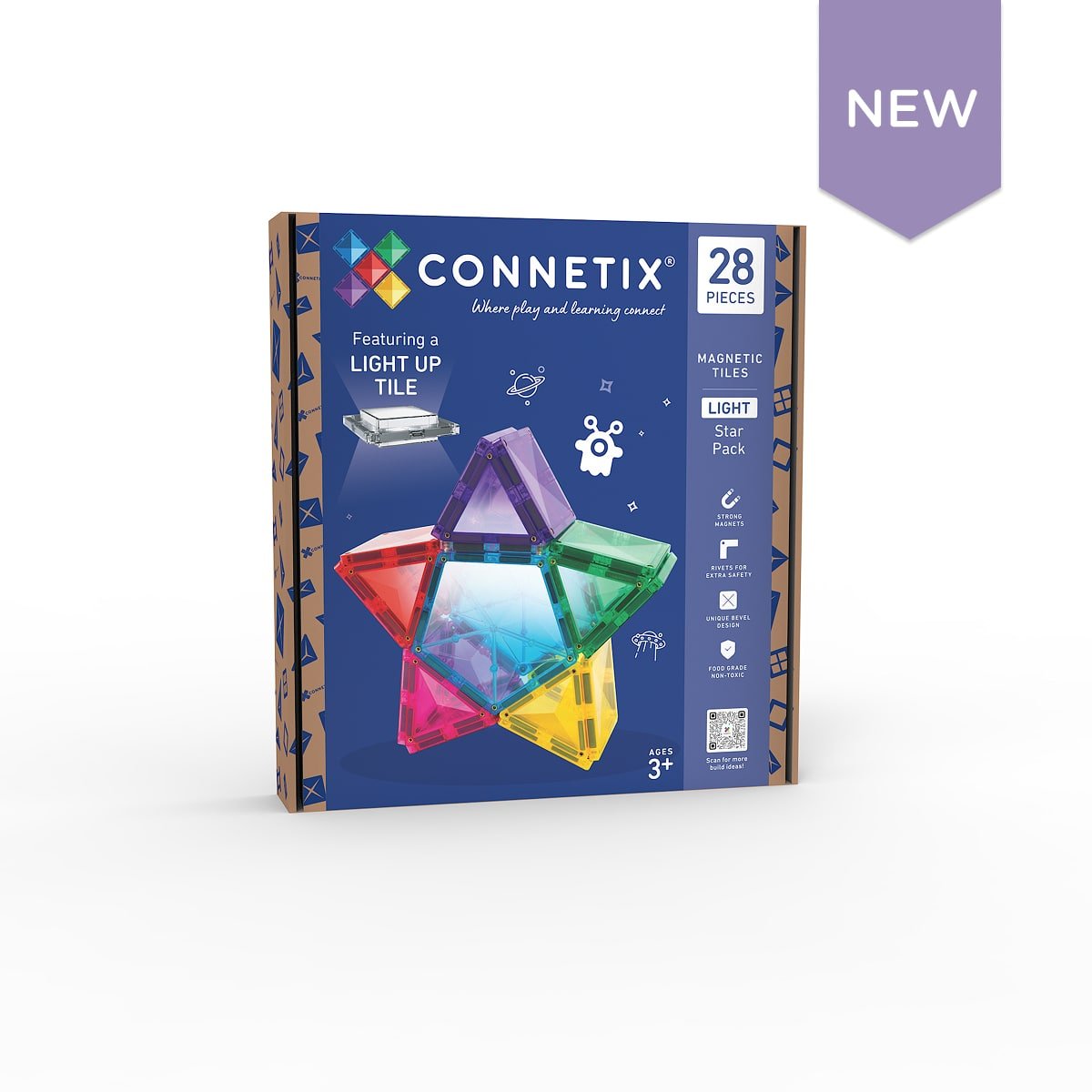 Connetix - Connetix - Light Star Pack 28st - Playlaan