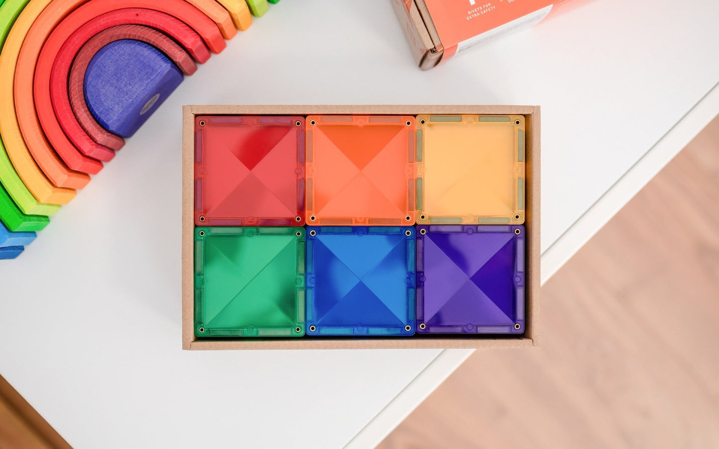 Connetix - Rainbow Square Pack 42 st - Playlaan