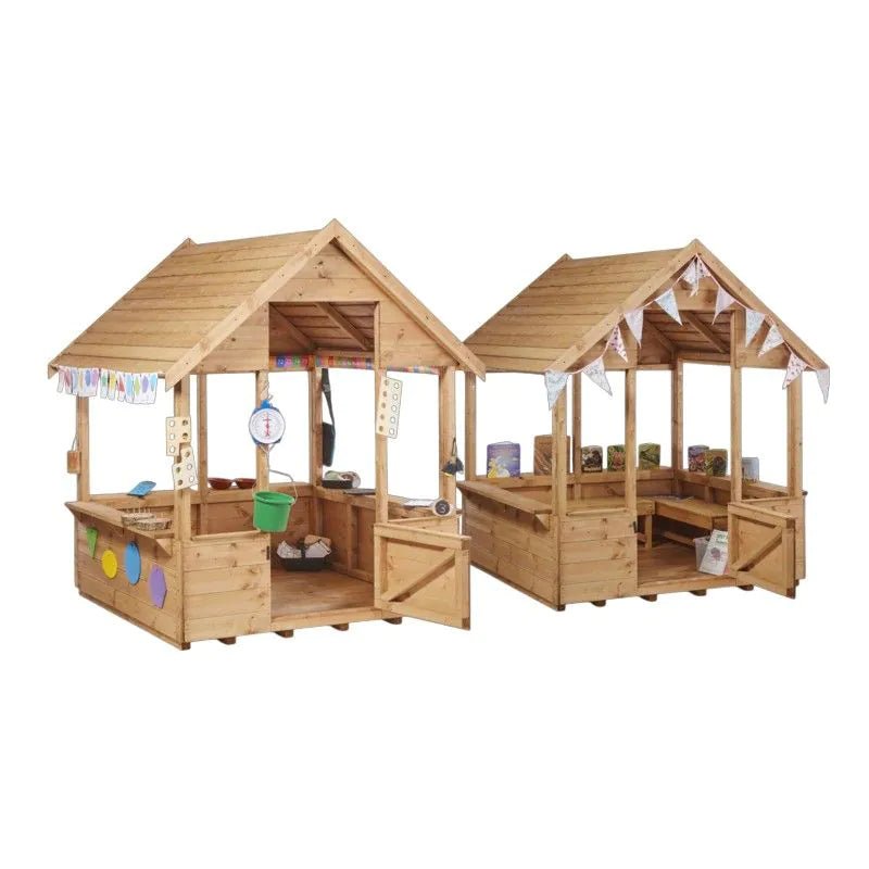 Cosy - Open speelhuisjes voor buiten (set van 2) - Playlaan