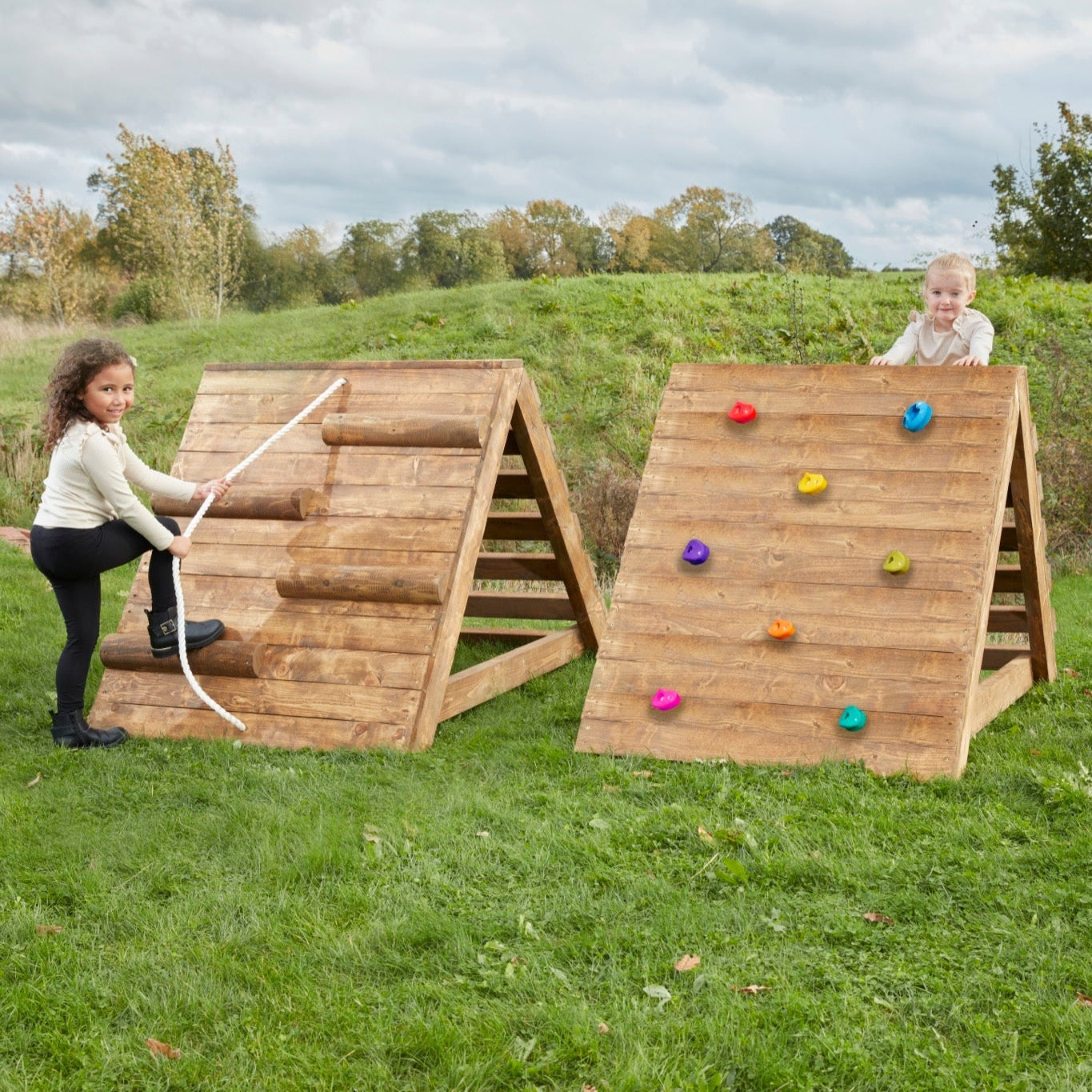 Cosy - Touw - Klimrekken set van 2 - Crest Duo - Playlaan