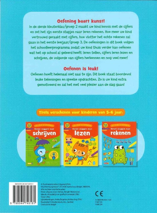 Deltas Centrale uitgeverij - Zo leuk is oefenen! Eerste stappen naar rekenen (5 - 6 j.) - Deltas - Playlaan