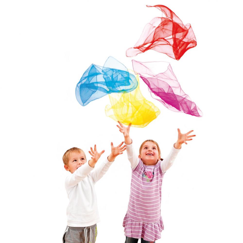 Erzi - Regenboog doeken/ sjaals set van 10 - Playlaan