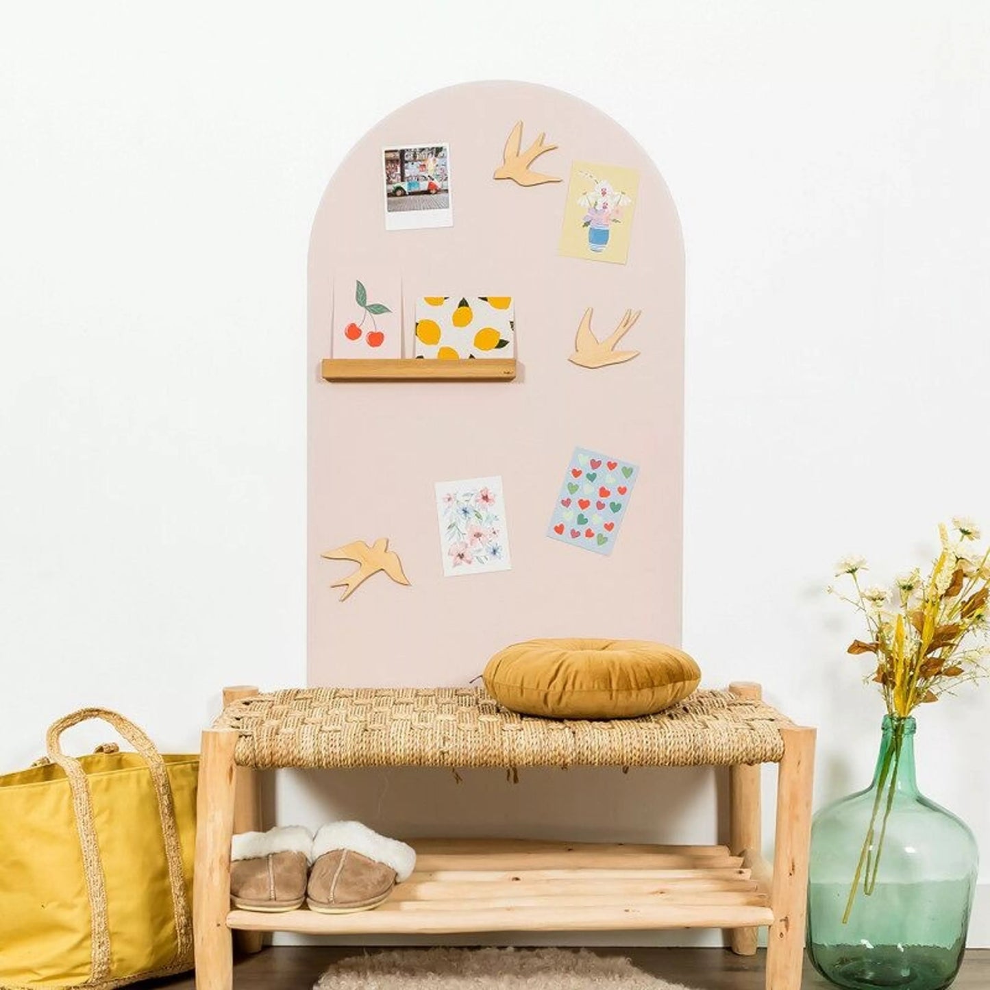 Ferflex - Ferflex - Magneetbord Boog Beige Rose – 1mx58cm - Playlaan