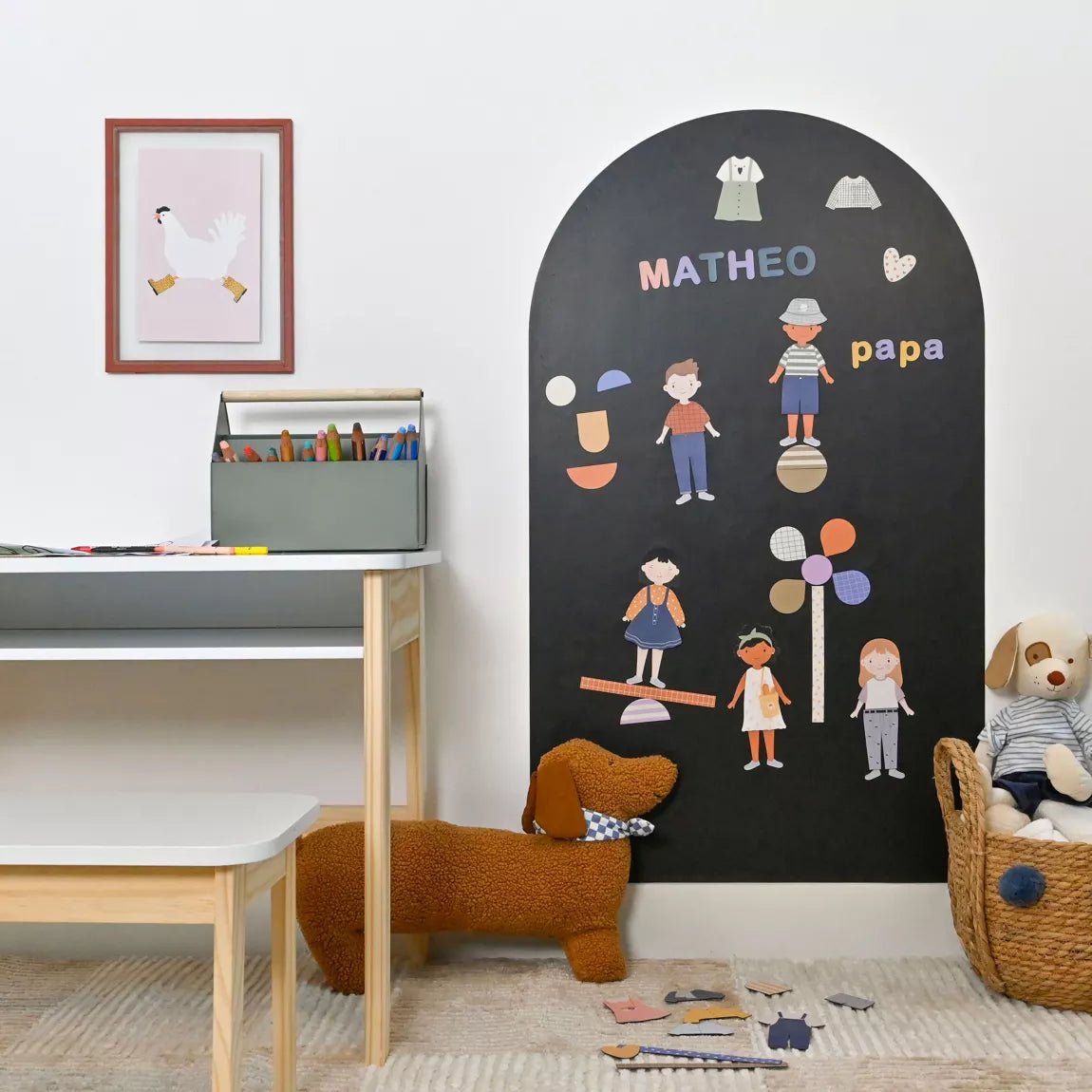 Ferflex - Ferflex - Magneetbord Boog Zwart - 1mx58cm - Playlaan