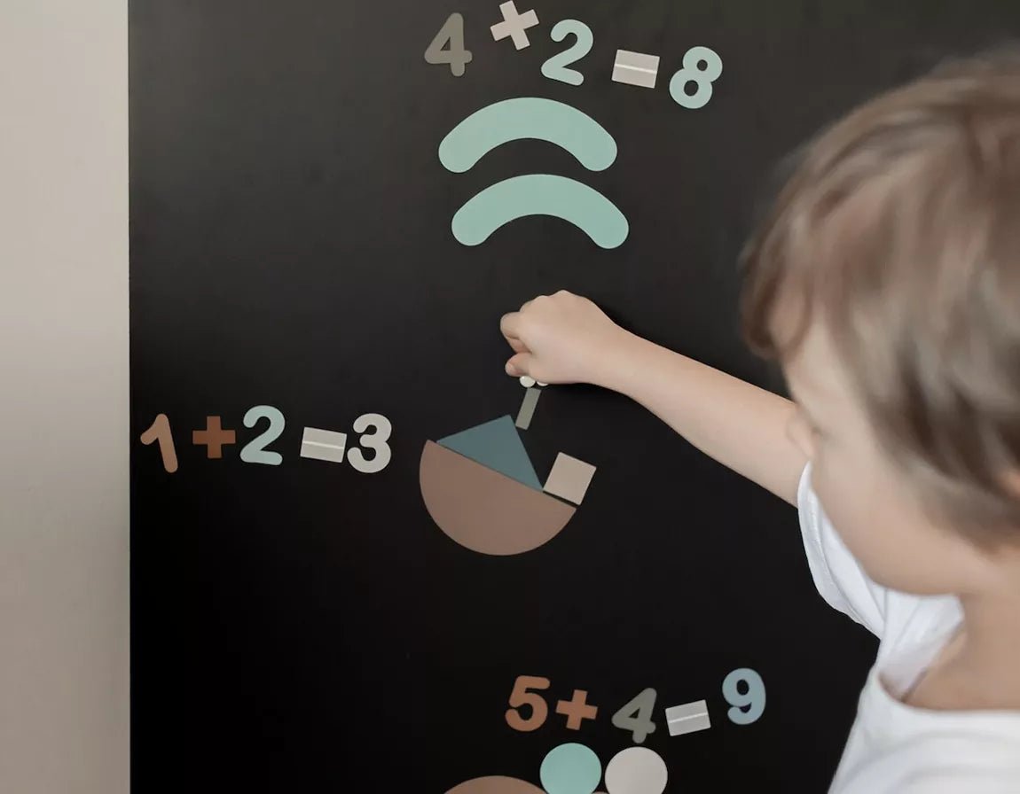 Ferflex - Ferflex - Magnetische getallen - Educatief spel 100st - Karamelblauw - Playlaan