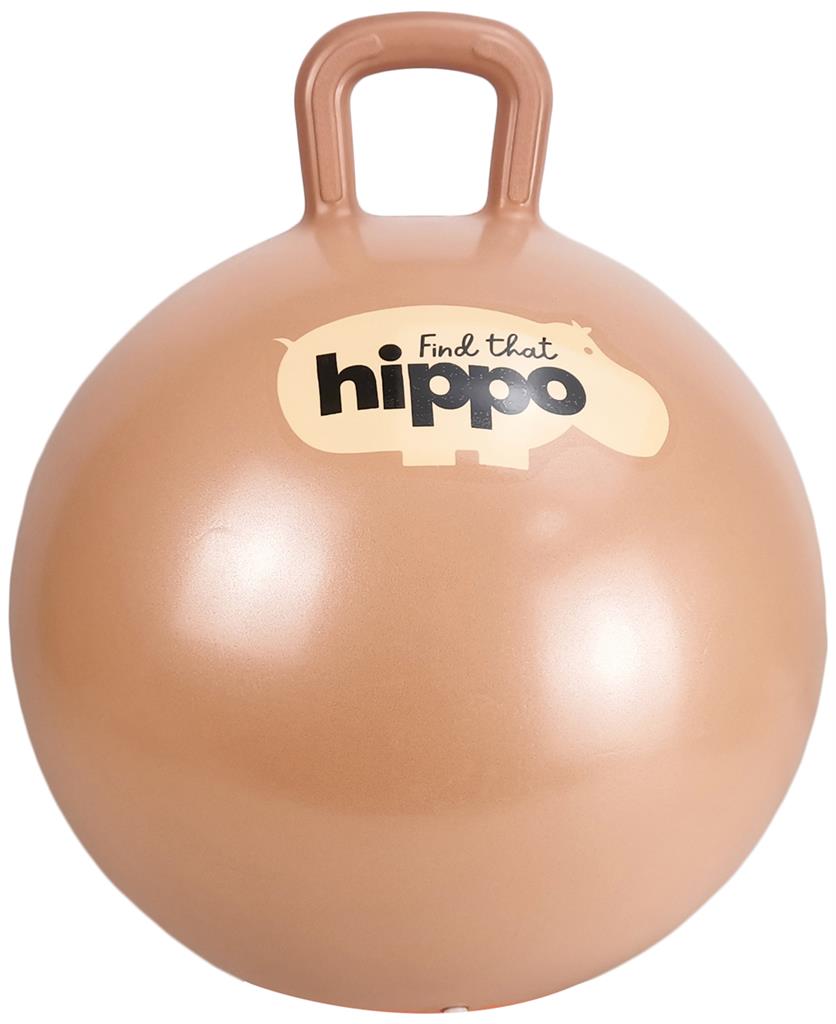 Find that Hippo - SPRINGBAL - Oranje dia.45cm, incl. pomp - Playlaan
