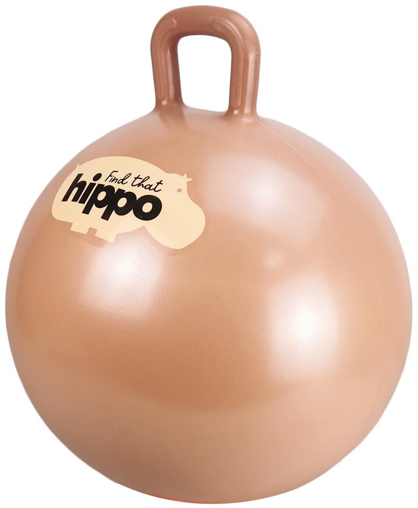 Find that Hippo - SPRINGBAL - Oranje dia.45cm, incl. pomp - Playlaan