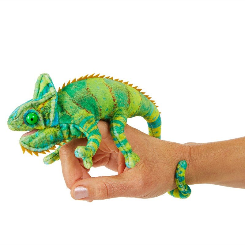 Folkmanis - Folkmanis - Vinger poppetje - Chameleon mini - Playlaan