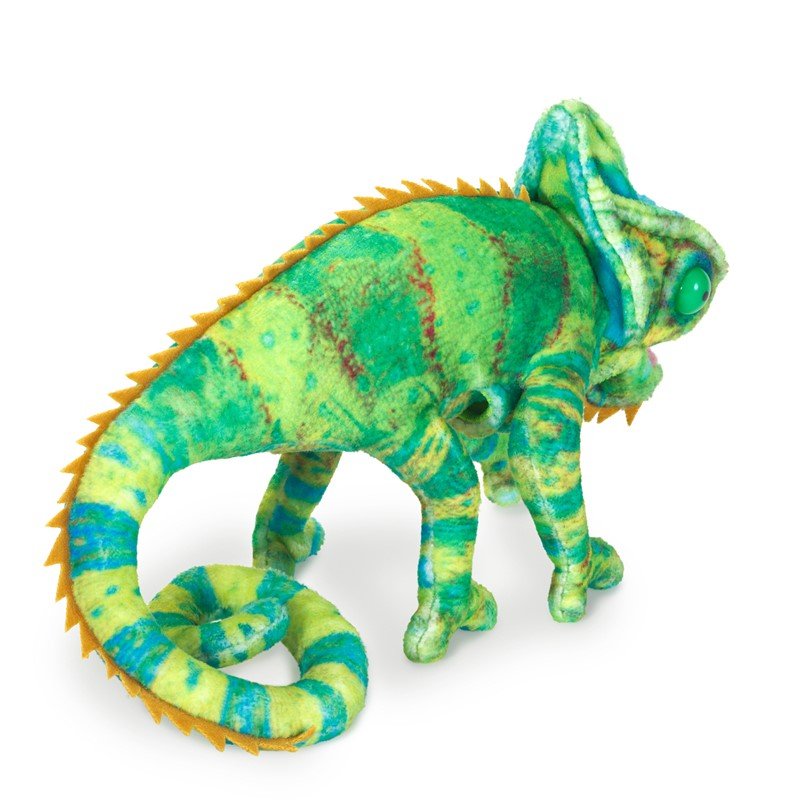 Folkmanis - Folkmanis - Vinger poppetje - Chameleon mini - Playlaan