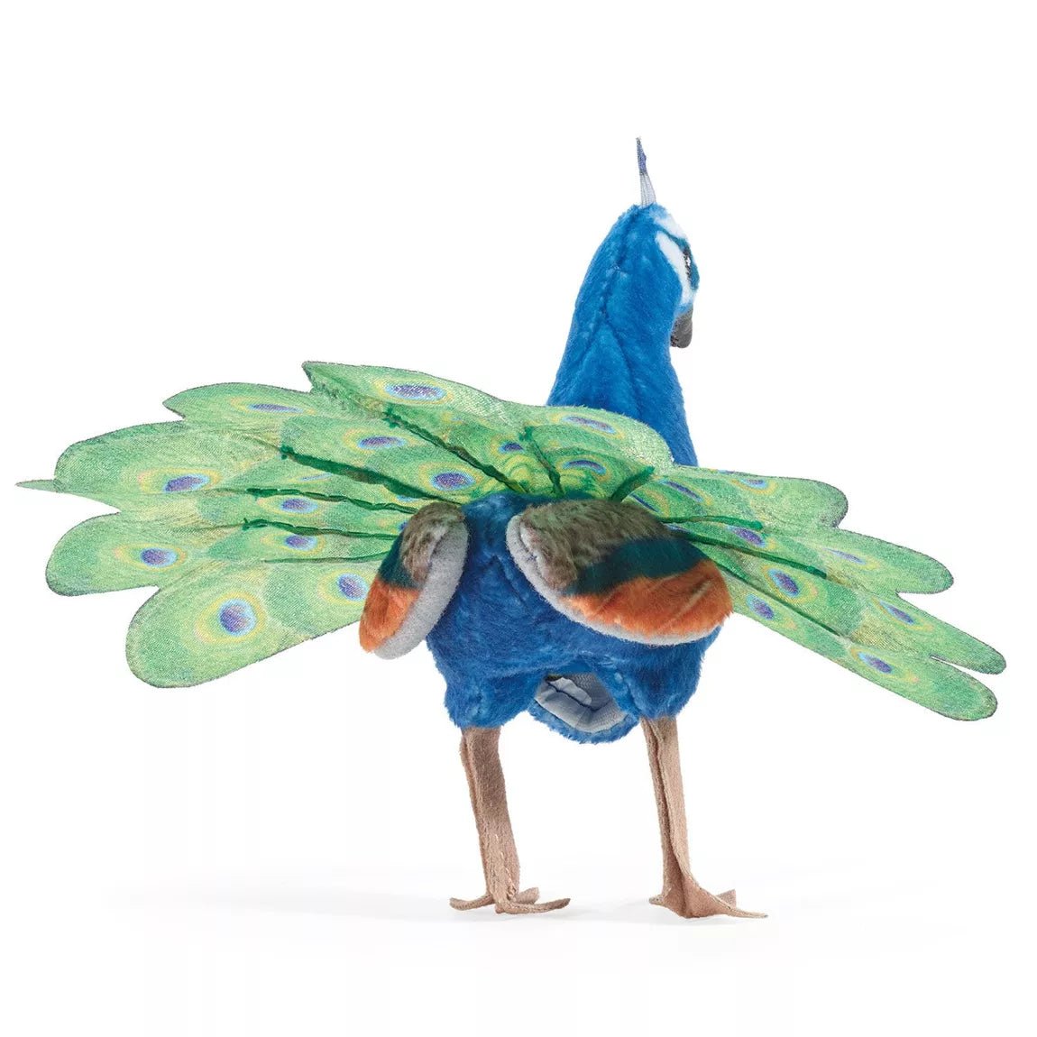 Folkmanis - Folkmanis - Vinger poppetje - Pauw mini - Playlaan
