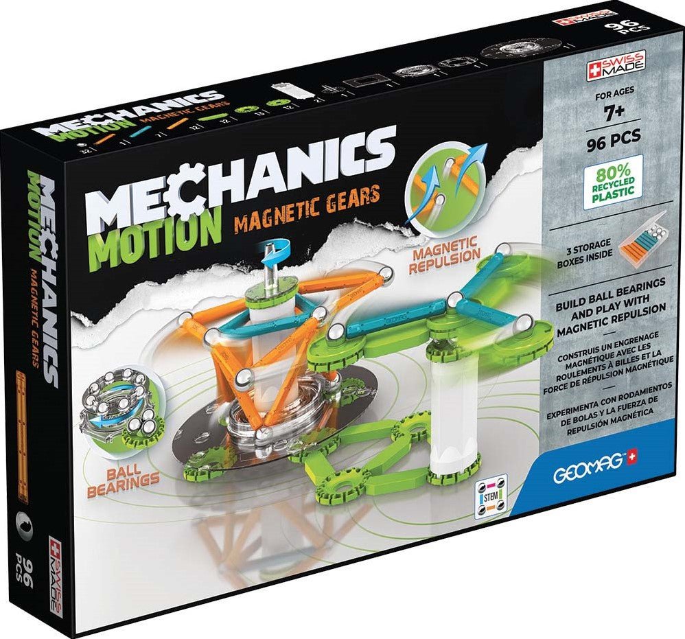 Geomag - Mechanics Motion RE 2Magnetic Gears 96 pcs - Playlaan