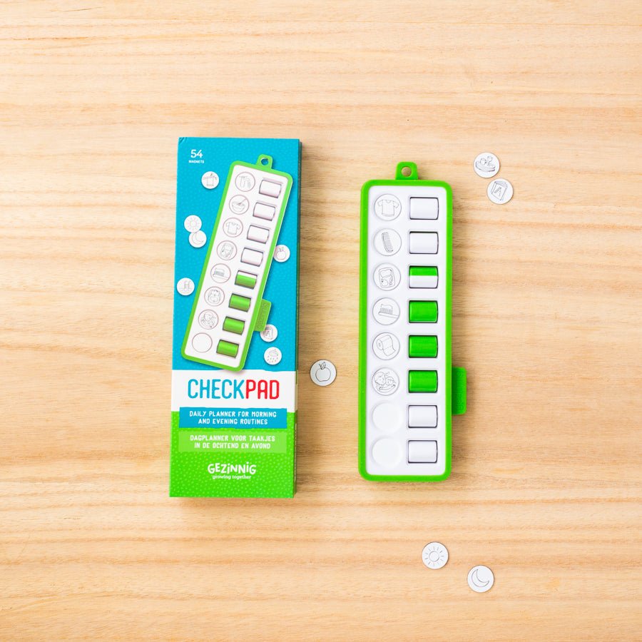 Gezinnig - Checkpad Dagplenner - Groen - Playlaan