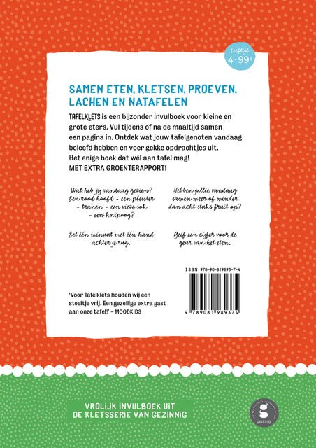 Gezinnig - Tafelklets - Playlaan