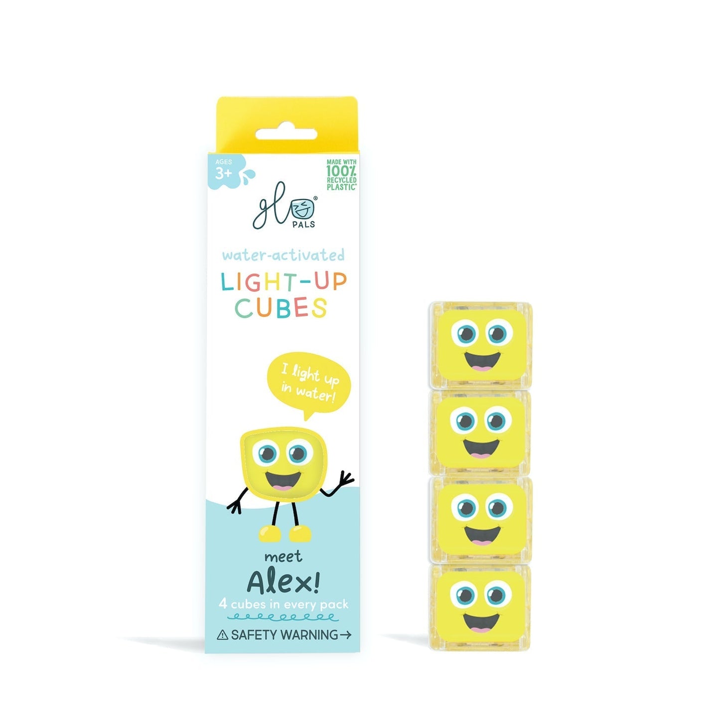 Glo Pals - Glo Pals Lichtkubussen - 4 stuks - Alex - Playlaan