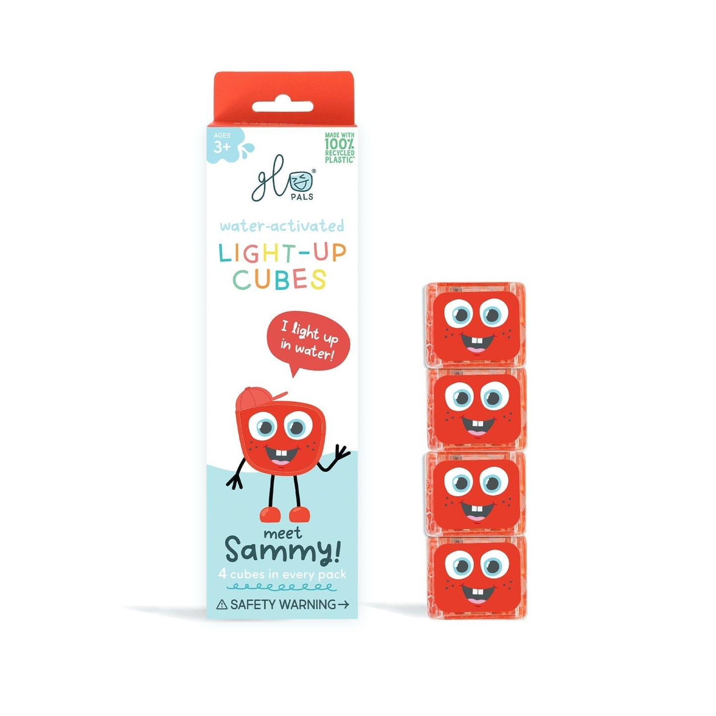 Glo Pals - Glo Pals Lichtkubussen - 4 stuks Sammy - Playlaan
