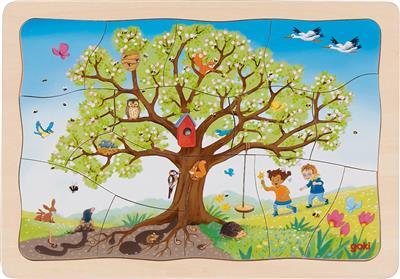 Goki - Goki - De Seizoenen van de Appelboom puzzel 32 - delig - Playlaan