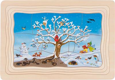Goki - Goki - De Seizoenen van de Appelboom puzzel 32 - delig - Playlaan