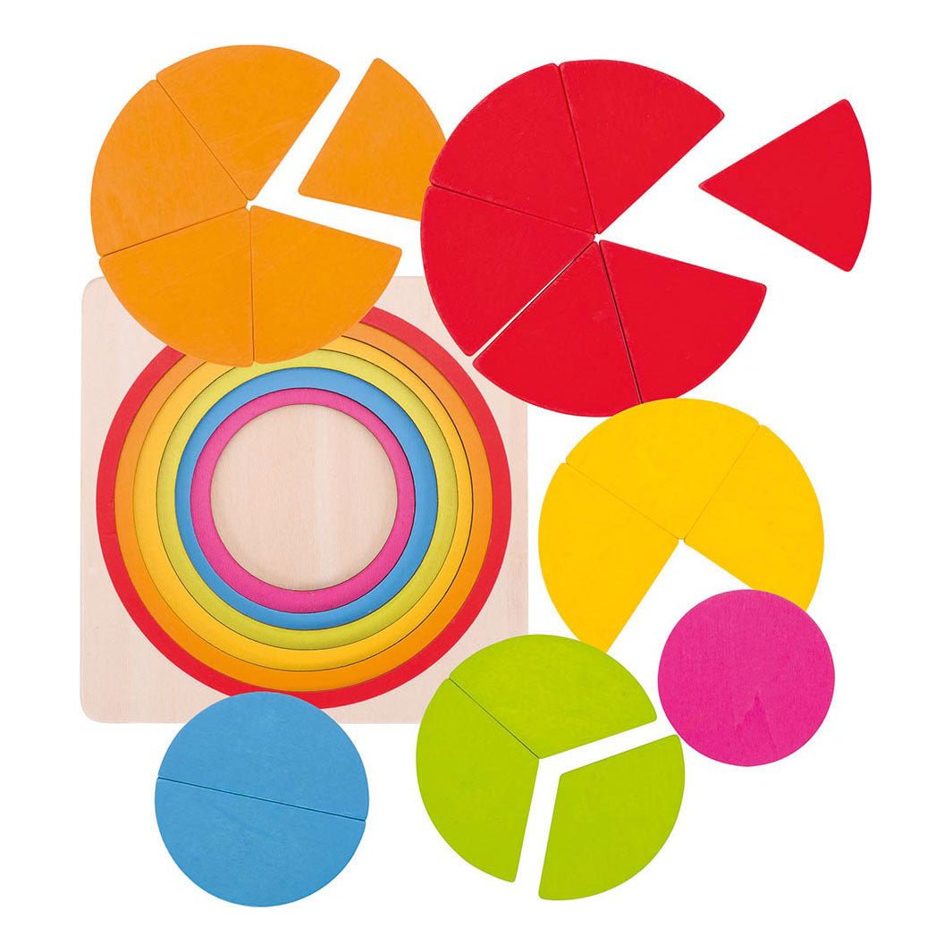 Goki - Houten Lagenpuzzel Cirkel, 21st. - Playlaan