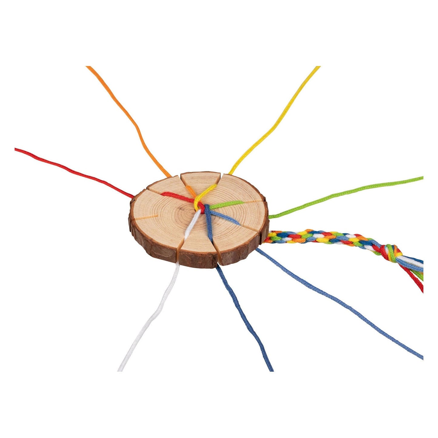 Goki - Houten Vlecht Disc Armbanden Maken Knutselset - Playlaan