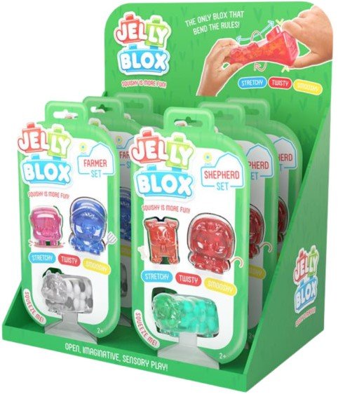Goliath - Jelly Blox - Sensorische blokken Farm Friends Assorti 3st - Goliath - Playlaan