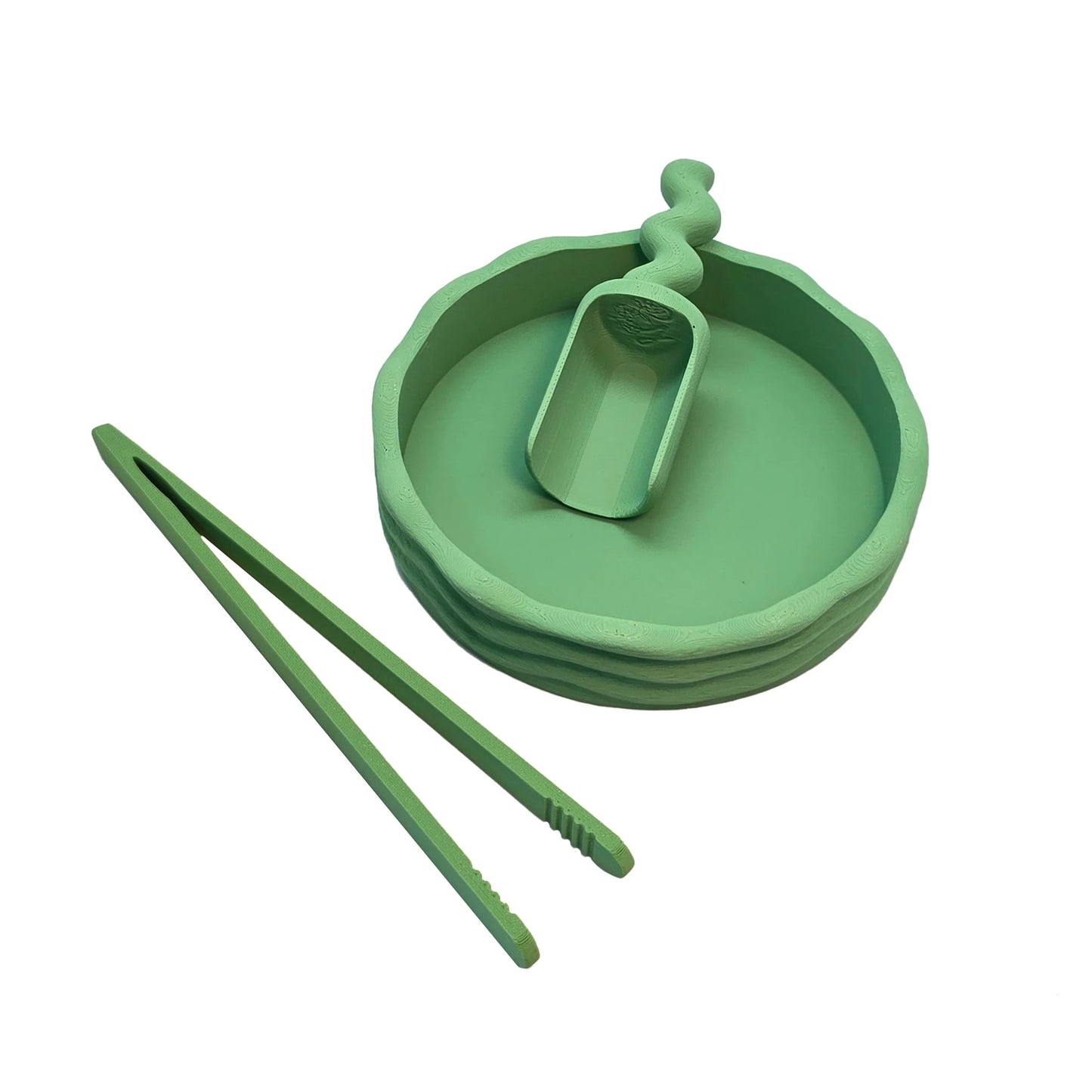Grennn - Grennn - Sensorische speelset schepje, bakje, picet - Groen - Playlaan