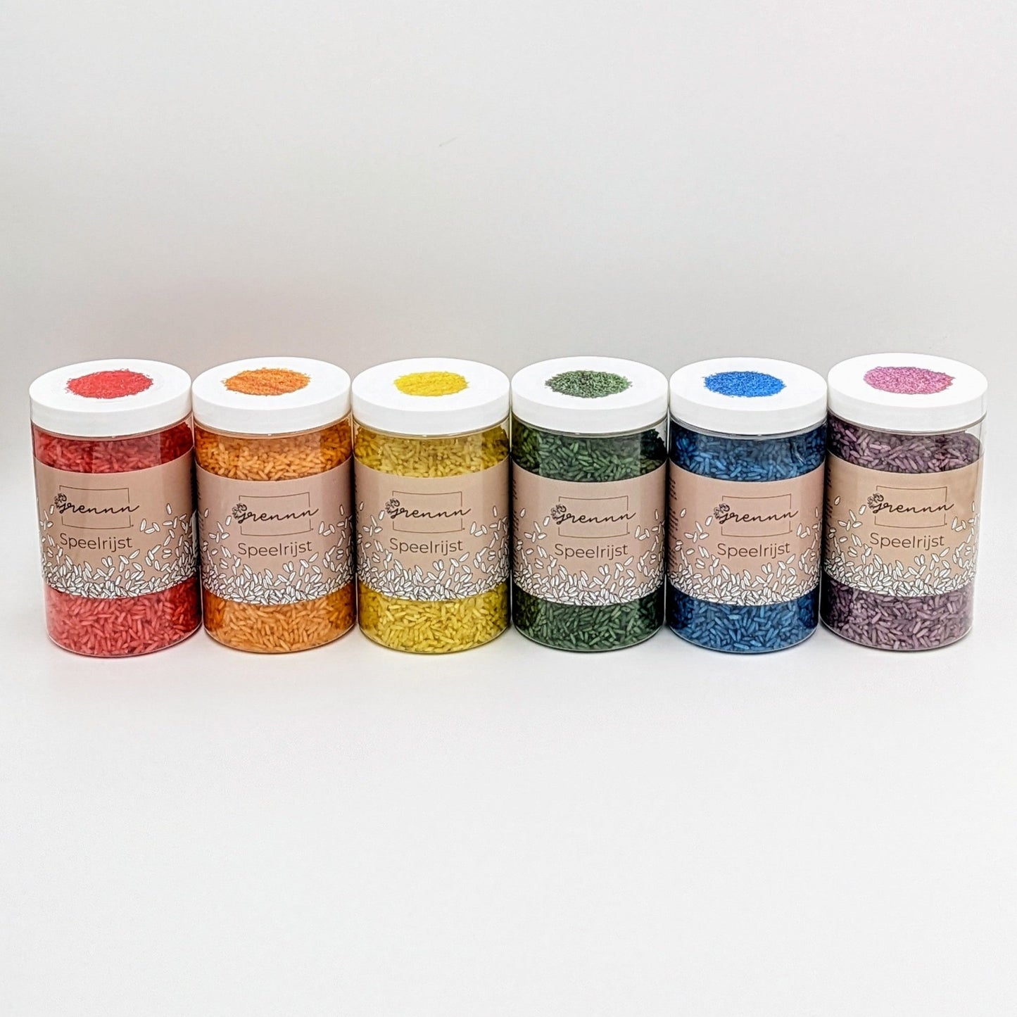 Grennn - Grennn - Speelrijst Regenboog 6 potjes - Playlaan