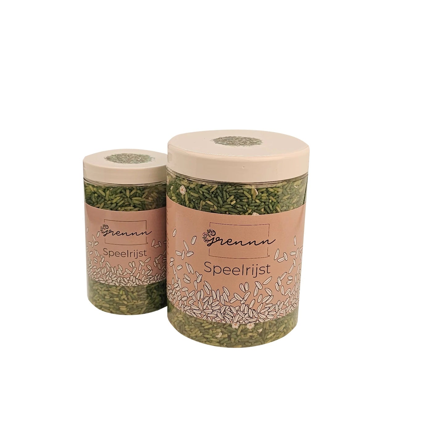 Grennn - Grennn - Speelrijst Witte bloemen (750g) - Playlaan