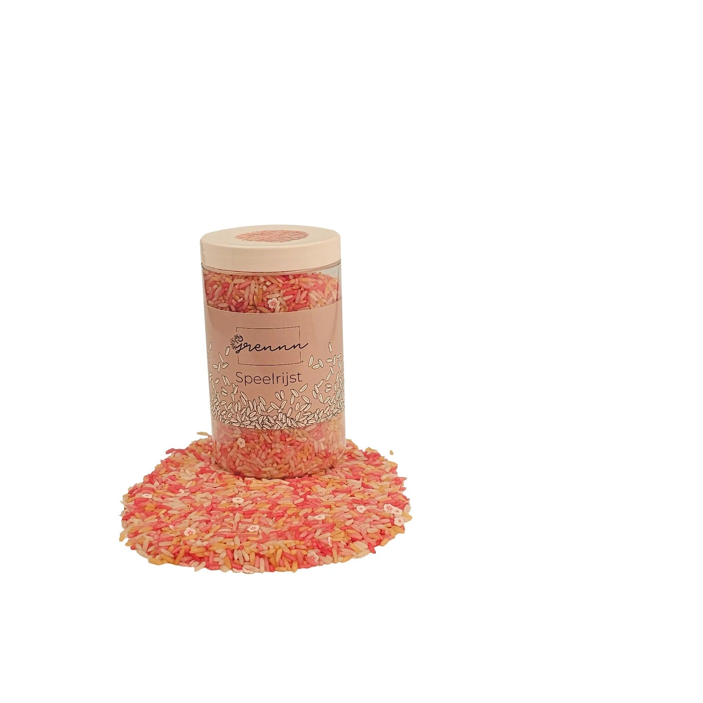 Grennn - Speelrijst mix - Pink Flower 300g - Playlaan