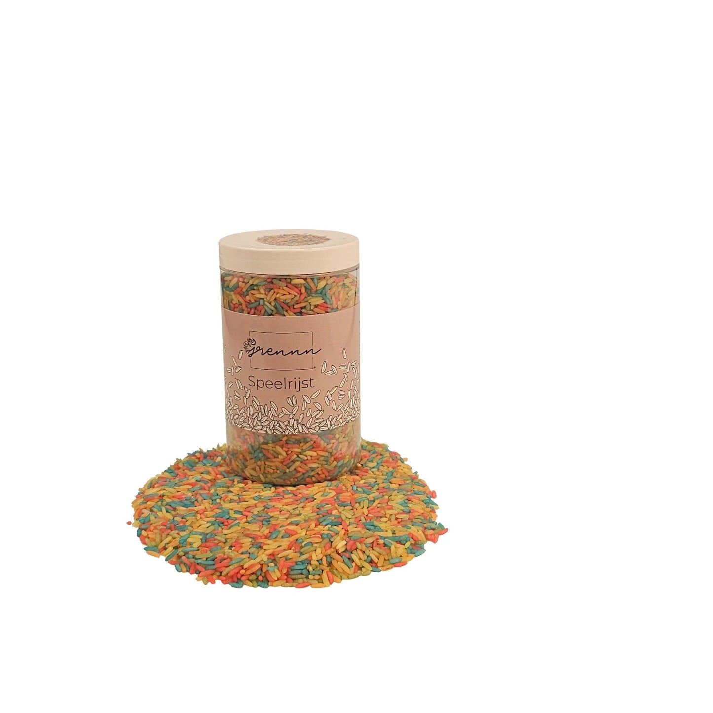 Grennn - Speelrijst mix - Regenboog 300g - Playlaan
