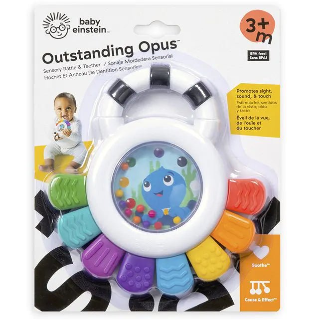 Hape - Hape - Sensorische Rammelaar Bijtring Uitstekende Opus - Baby Einstein - Playlaan