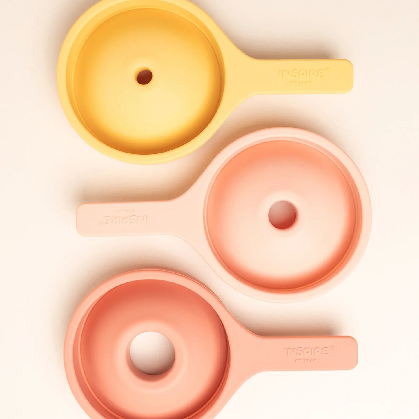 Inspire My Play - Funnels set van 3 - Koraal / Geel - Playlaan